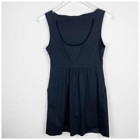 Barney’s‎ Co-Op THEORY LBD Sleeveless Cotton Open Back Dress Gathered 6 - Picture 1 of 10